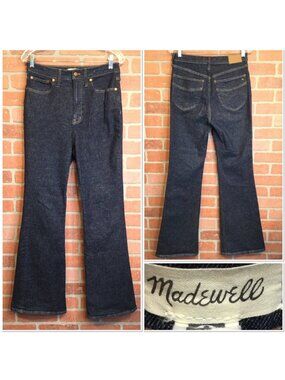 Madewell The Perfect Vintage Flare Jean Womens Size 28 Dark Wash Mid-Rise